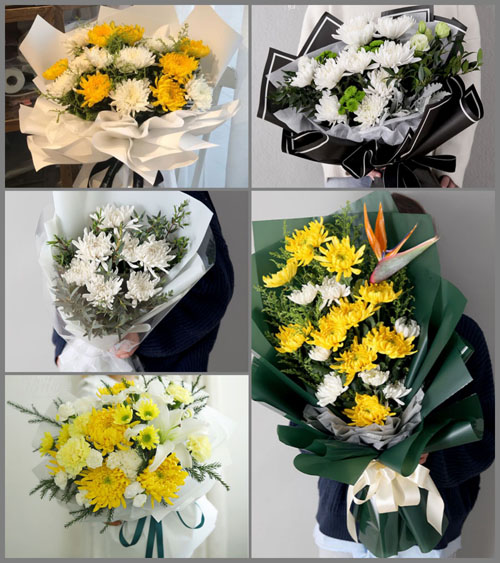 上海金山区朱泾镇待泾村白事花束代送